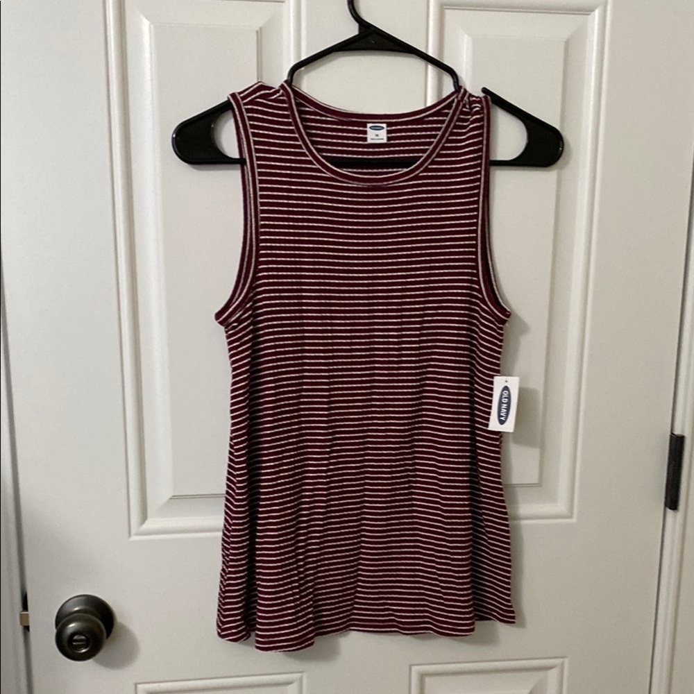Old Navy Red Sleeveless Relaxed Tank Top